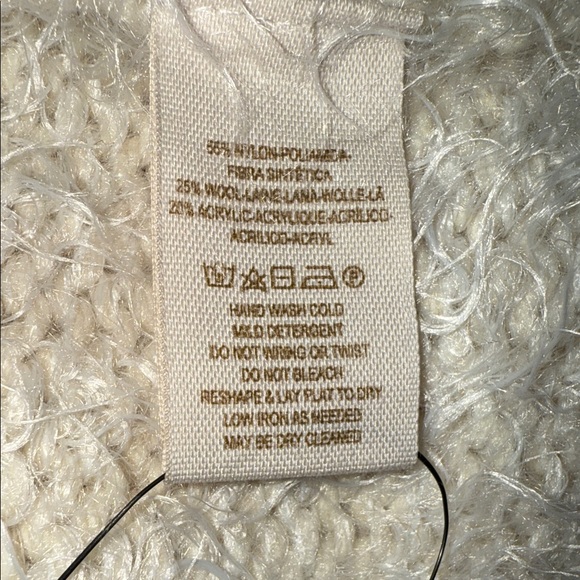 Free People Cream Fuzzy Cardigan, Small - Like New - Picture 5 of 8